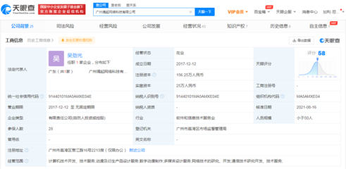 騰訊投資魂起網絡，數字動漫制作公司注冊資本增至156.25萬